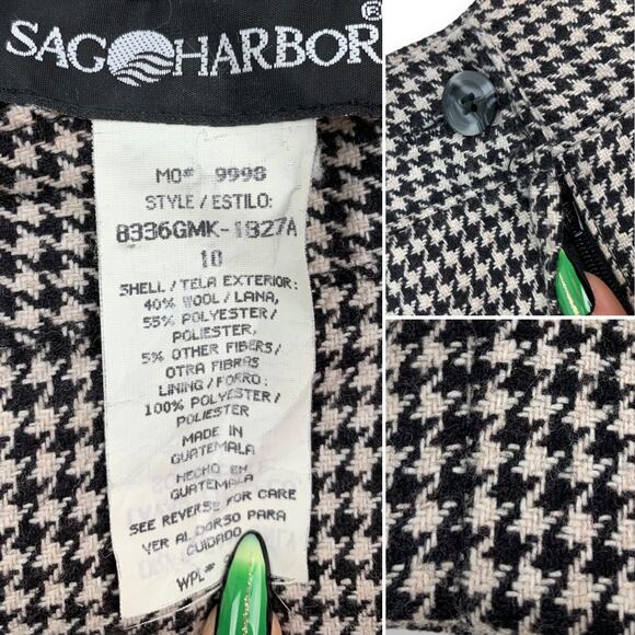 Vintage wool houndstooth pencil skirt by SAG HARBOR - Picture 16 of 16